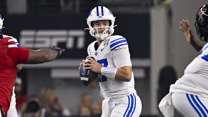 Bear Bachmeier and BYU are favored against Georgia Tech on Saturday.