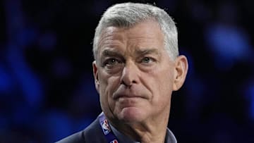 Atlanta Hawks governor Tony Ressler looks on against the Milwaukee Bucks during the Emirates NBA Cup.