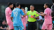 Inter Miami CF's Oscar Ustari was given a red card in the Herons' win over Charlotte FC.