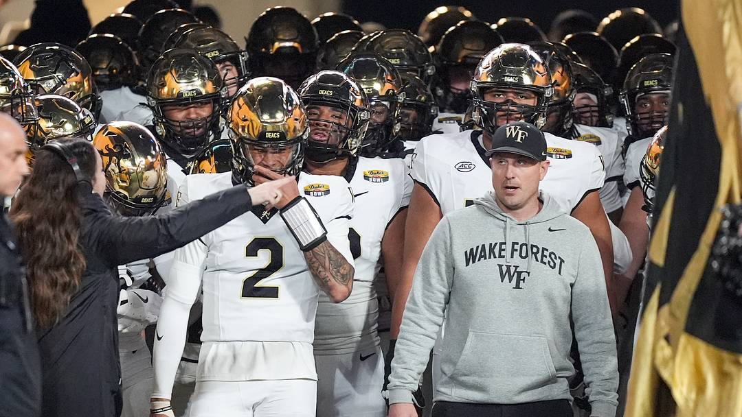 Jan 2, 2026; Charlotte, NC, USA; Wake Forest Demon Deacons head coach Jake Dickert ready to lead his team onto the field during the first quarter against the Mississippi State Bulldogs at Bank of America Stadium. Mandatory Credit: Jim Dedmon-Imagn Images Jan 2, 2026; Charlotte, NC, USA; Wake Forest Demon Deacons head coach Jake Dickert ready to lead his team onto the field during the first quarter against the Mississippi State Bulldogs at Bank of America Stadium. Mandatory Credit: Jim Dedmon-Imagn Images