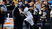 Apr 19, 2025; Boulder, CO, USA; Colorado Buffaloes wide receiver Joseph Williams (8) during the spring game at Folsom Field. Mandatory Credit: Isaiah J. Downing-Imagn Images