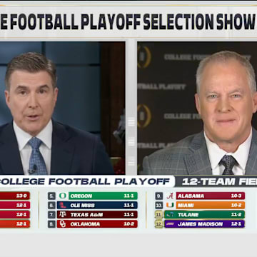 ESPN’s Rece Davis grills College Football Playoff selection committee chair Hunter Yurachek over the decision to include Miami over Notre Dame.