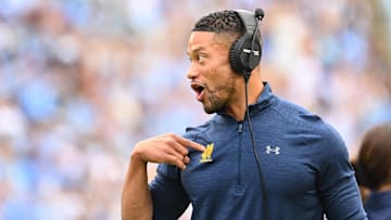 Notre Dame Fighting Irish head coach Marcus Freeman