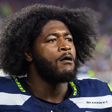 Sep 25, 2025; Glendale, Arizona, USA; Seattle Seahawks linebacker Ernest Jones IV (13) against the Arizona Cardinals at State Farm Stadium.