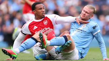 Gabriel et Haaland ont été dans la bagarre tout le match.