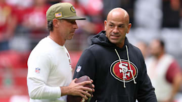 San Francisco 49ers head coach Kyle Shanahan and defensive coordinator Robert Saleh