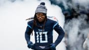 Jan 7, 2024; Nashville, Tennessee, USA;  Tennessee Titans wide receiver DeAndre Hopkins (10) takes