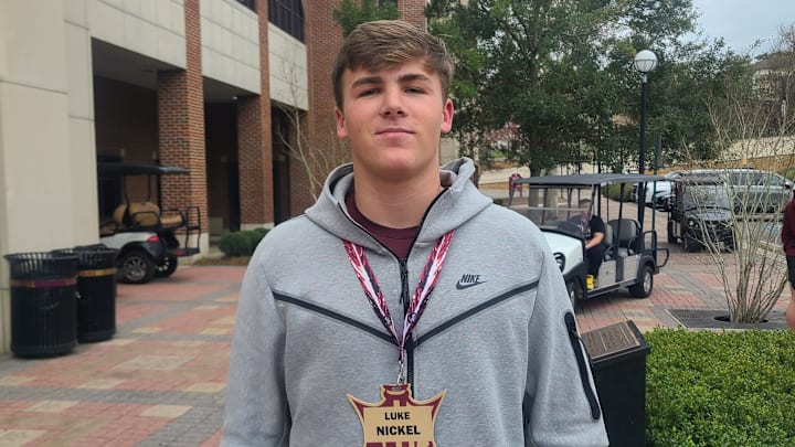 2025 QB prospect Luke Nickel talks about his recruitment process on Jan. 21, 2023 at FSU's Junior Day.
