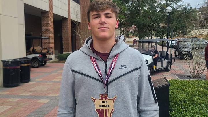 2025 QB prospect Luke Nickel talks about his recruitment process on Jan. 21, 2023 at FSU's Junior Day.