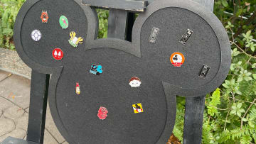 Disney pin trading board