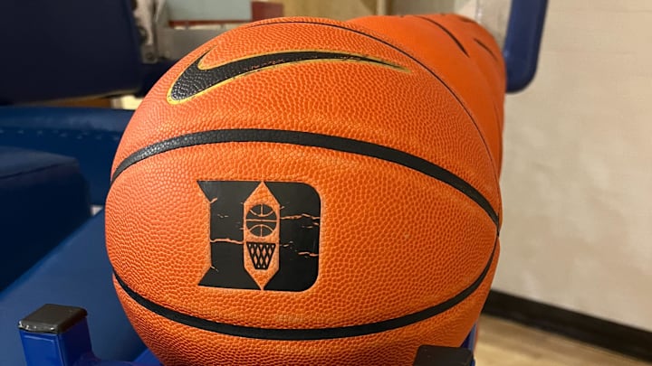 Duke basketball practice during 2023-24 season at Cameron Indoor Stadium.