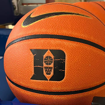 Duke basketball practice during 2023-24 season at Cameron Indoor Stadium.