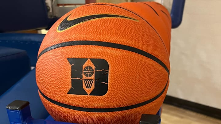 Duke basketball practice during 2023-24 season at Cameron Indoor Stadium.