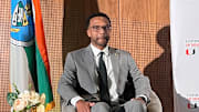 Jai Lucas getting introduced as the newest Miami Hurricanes Head Coach