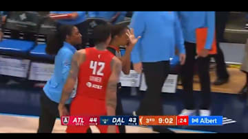 Griner, #42, had been called for a foul on the preceding play.