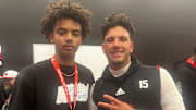 2027 Trae Taylor with current QB Dylan Raiola.