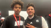 2027 Trae Taylor with current QB Dylan Raiola.