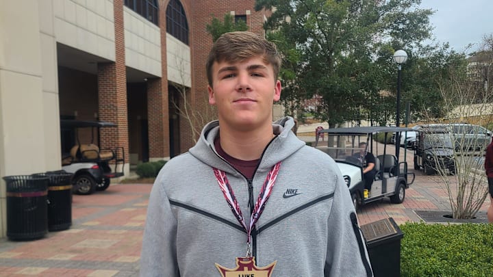 2025 QB prospect Luke Nickel talks about his recruitment process on Jan. 21, 2023 at FSU's Junior Day.