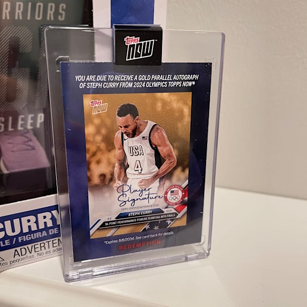 Huge Steph Curry Fan Pulled 1/1 Autograph Curry Topps Now Team USA Card