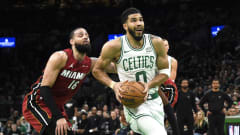 Boston Celtics' Jayson Tatum, Miami Heat's Caleb Martin