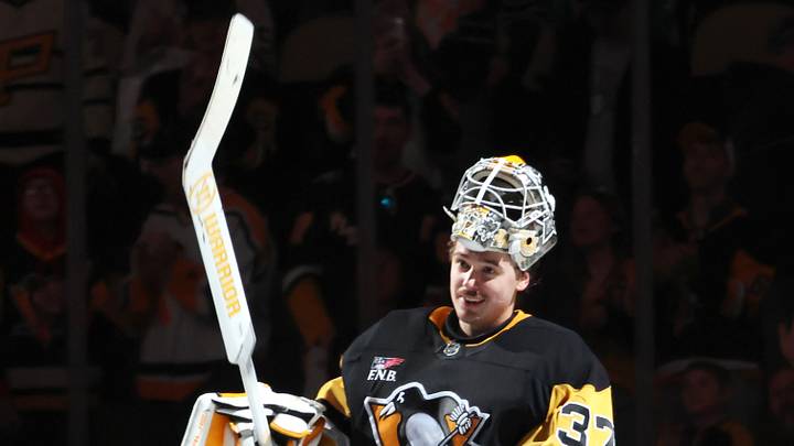 Pittsburgh Penguins goaltender Arturs Silovs