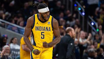Indiana Pacers forward Jarace Walker (5).