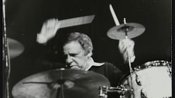 Buddy Rich in concert at the Forum Theatre, Hatfield, Hertfordshire. Artist: Denis Williams