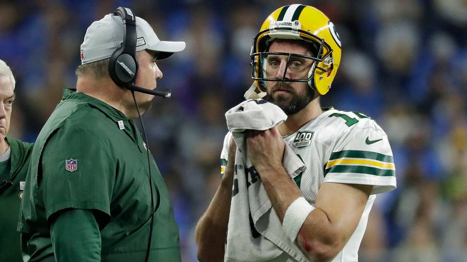 Pittsburgh Steelers coach Mike McCarthy and quarterback Aaron Rodgers