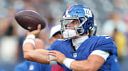 Giants quarterback Jaxson Dart will make his first NFL start against the Chargers at home.