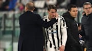 Massimiliano Allegri e Dusan Vlahovic