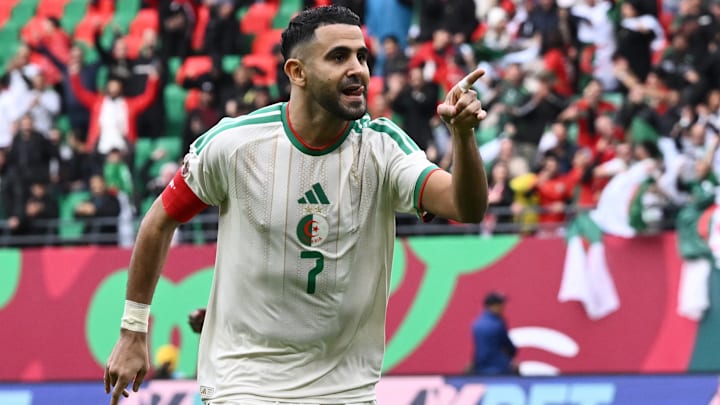 Riyad Mahrez a inscrit un doublé contre le Soudan.