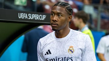 David Alaba of Real seen during the UEFA Super Cup 2024...