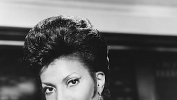 Actress Nichelle Nichols in Star Trek Uniform