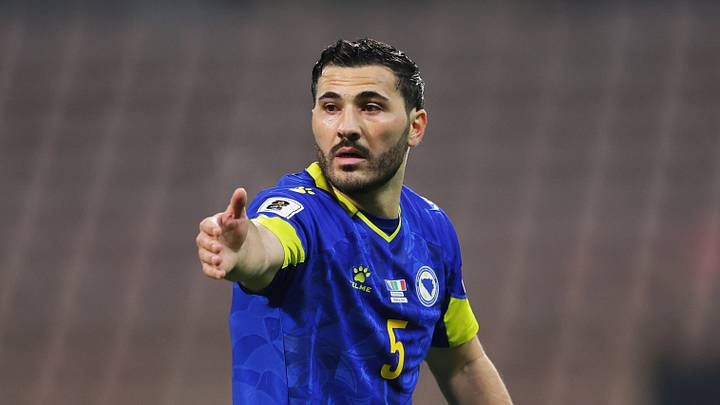 Sead Kolasinac im Einsatz für die bosnische Nationalmannschaft