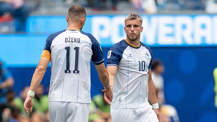 Edin Dzeko und Ermedin Demirovic Edin Dzeko und Ermedin Demirovic