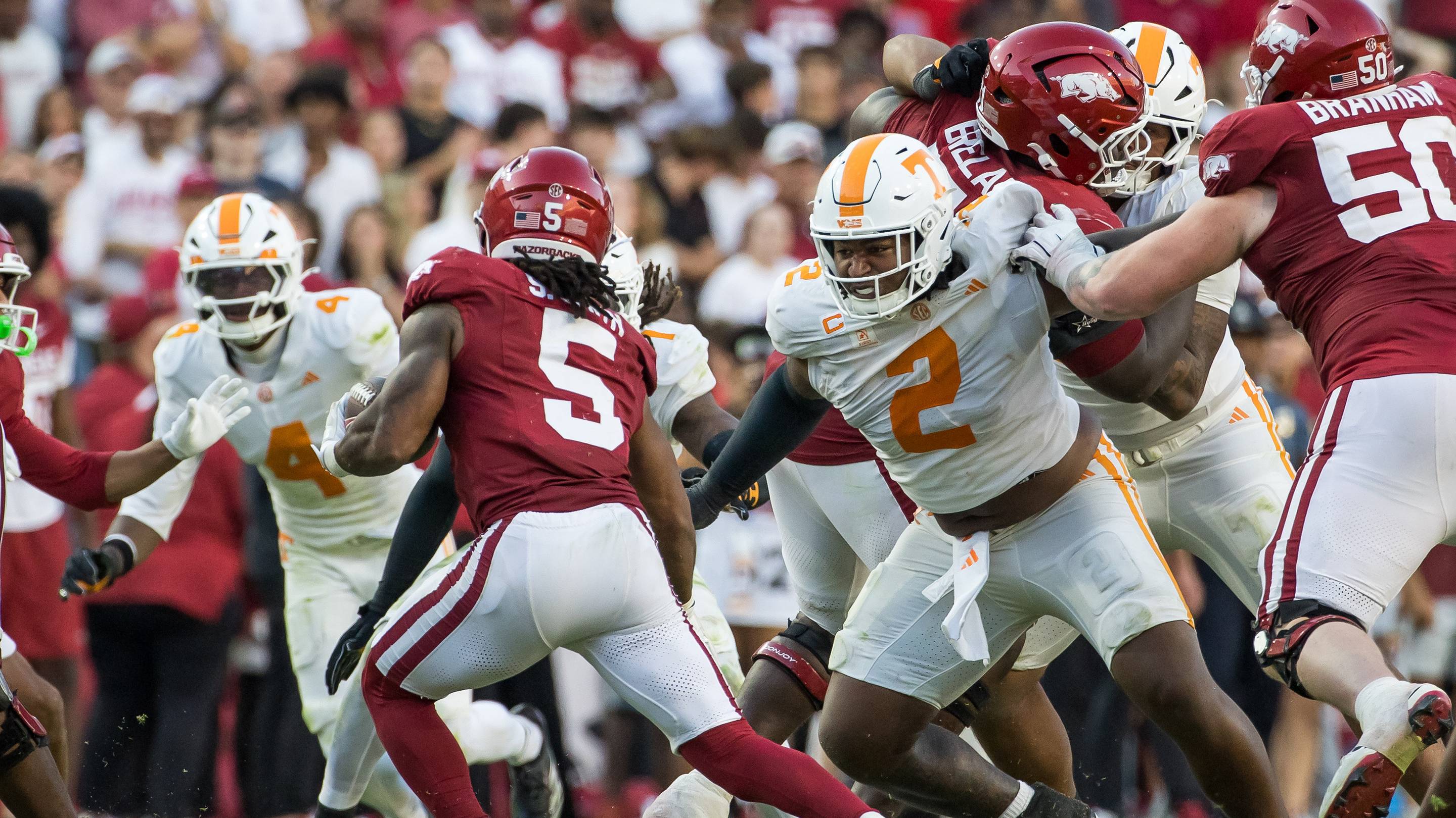 Xavier Gilliam Shares Postgame Thoughts After Tennessee’s Win at Arkansas