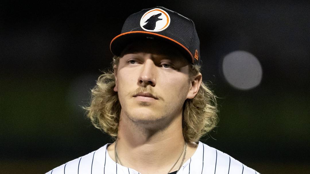 Nov 9, 2025; Mesa, AZ, USA; Chicago White Sox pitcher Hagen Smith during the Arizona Fall League Fall Stars Game at Sloan Park. Mandatory Credit: Mark J. Rebilas-Imagn Images
