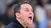 Mar 22, 2025; Providence, RI, USA; McNeese State Cowboys head coach Will Wade during the first half of a second round men’s NCAA Tournament game against the Purdue Boilermakers at Amica Mutual Pavilion. Mandatory Credit: Brian Fluharty-Imagn Images