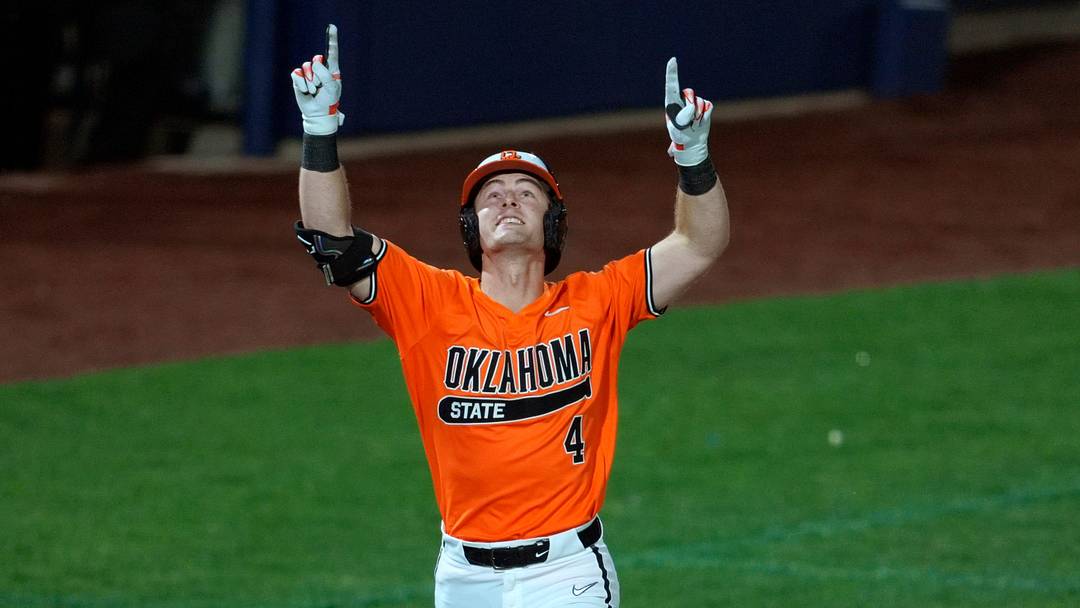 Oklahoma State Cowboys catcher Campbell Smithwick. Oklahoma State Cowboys catcher Campbell Smithwick.