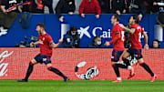 Osasuna grabbed a late equaliser