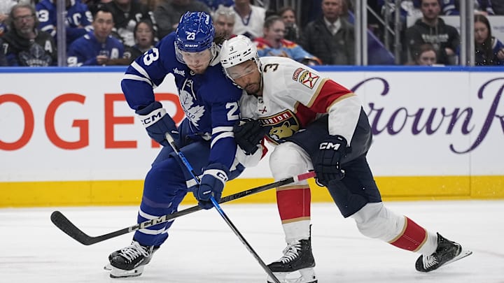 The Panthers are road favorites against the Maple Leafs in Game 2 on Wednesday night.