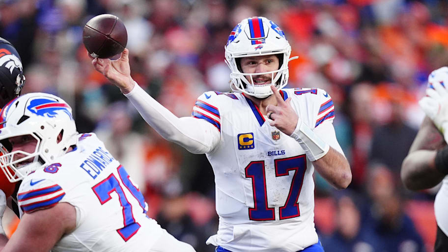 Josh Allen throws a pass.