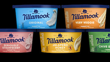 Tillamook Cream Cheese spreads in five flavors