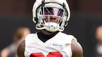 Jul 24, 2025; Glendale, AZ, USA; Arizona Cardinals safety Jammie Robinson (26) during training camp at State Farm Stadium. Mandatory Credit: Mark J. Rebilas-Imagn Images