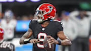 Michael Penix Jr. and the Atlanta Falcons will wear the red helmets against the Buffalo Bills on Monday Night Football