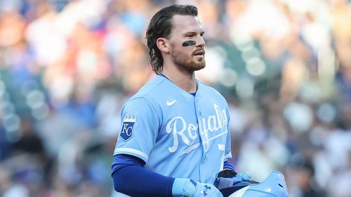 Jul 8, 2026; New York City, New York, USA;  Kansas City Royals shortstop Bobby Witt Jr. (7) at Citi Field. Mandatory Credit: Wendell Cruz-Imagn Images