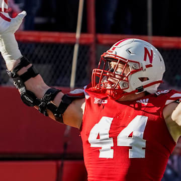 Nebraska's Garrett Nelson during the 2022 season.