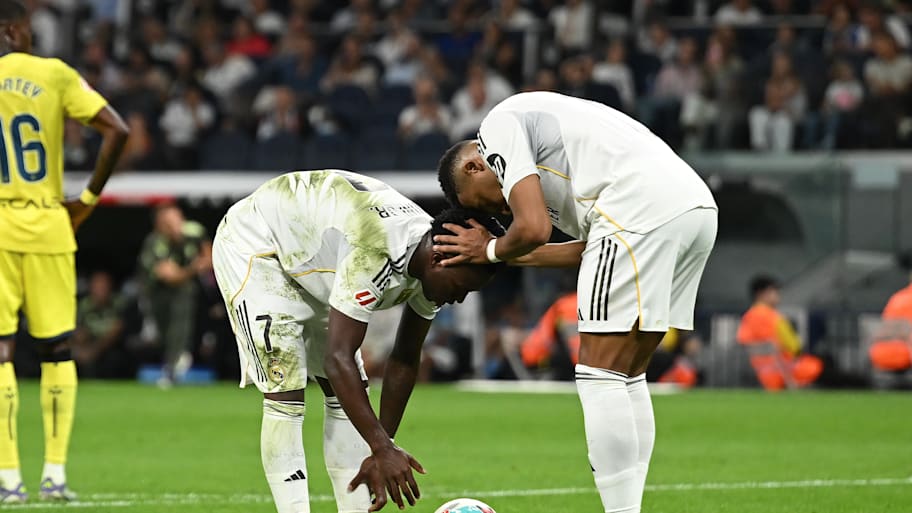 Vinicius Junior (left) and Kylian Mbappé.