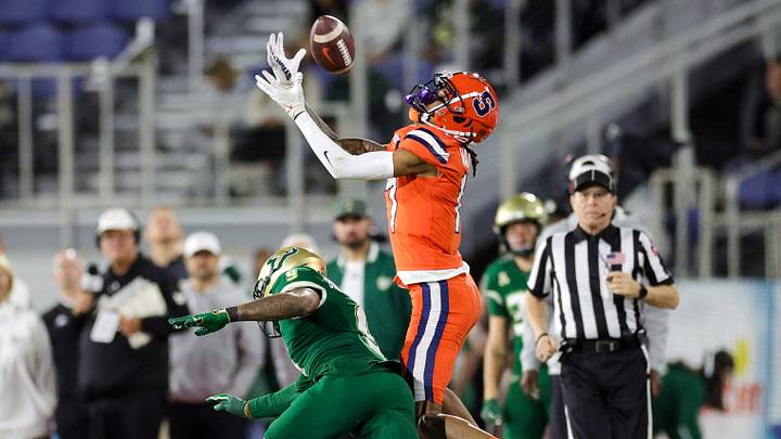 Get to know the players who are expected to play wide receiver for Syracuse football during the 2026 college football season.