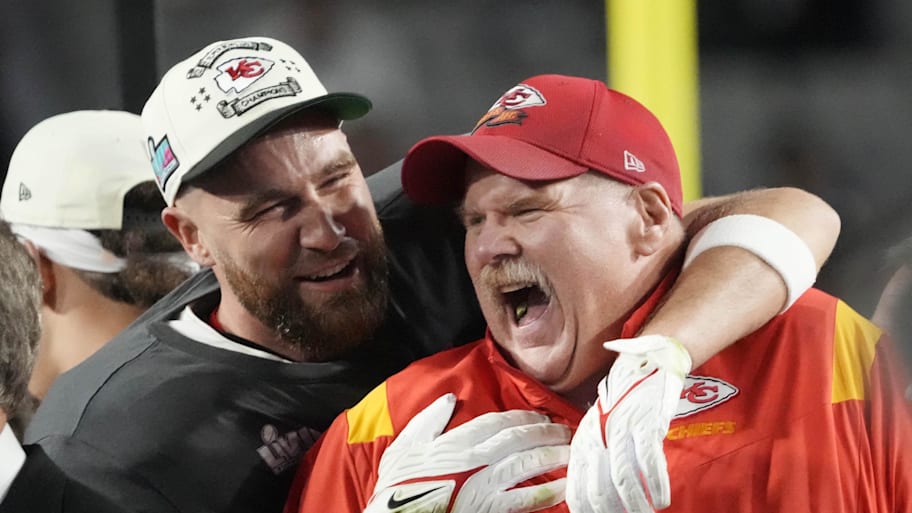 Kansas City Chiefs coach Andy Reid recently opened up about Travis Kelce and Taylor Swift's relationship ahead of the 2025 NFL season. | Michael Chow / USA TODAY NETWORK